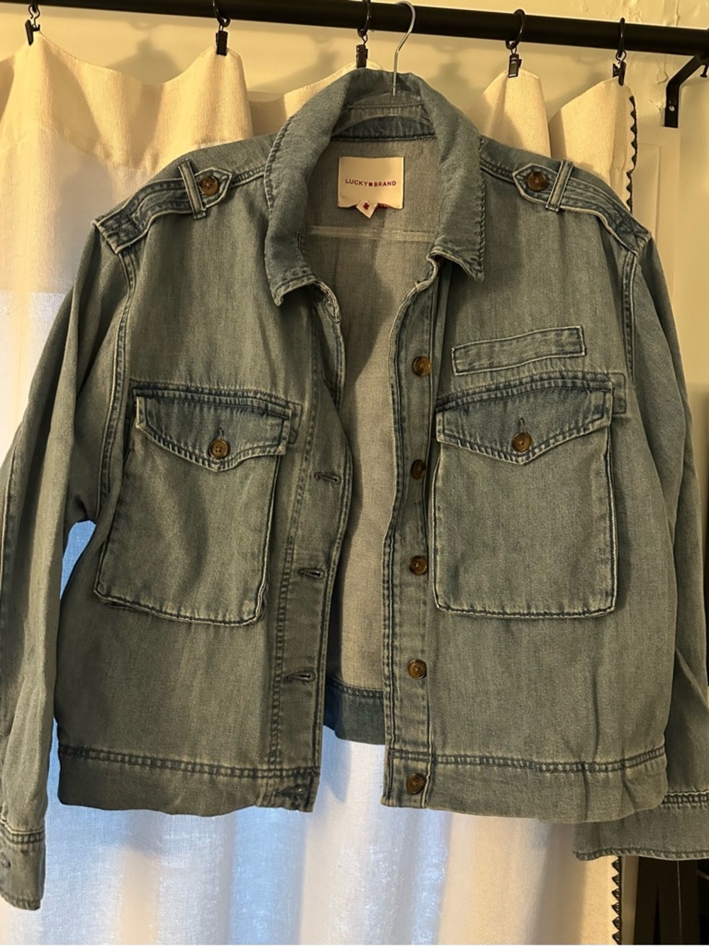 Lucky Brand Faded Blue Denim Jacket